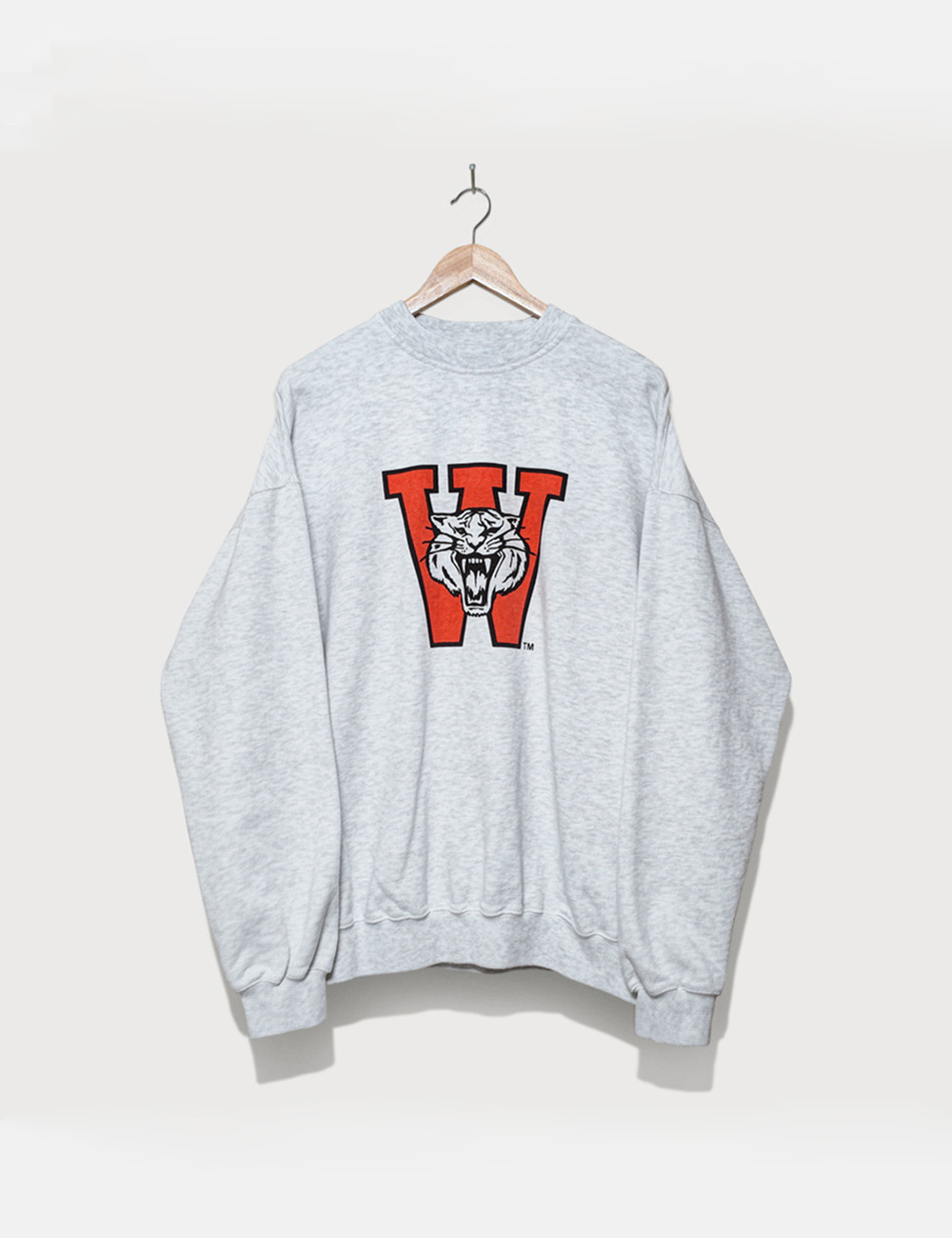[DEUTERO] W-Tiger Sweat Shirts Melange Grey