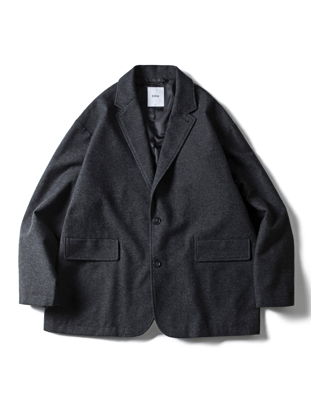 [ESFAI] A.W.O SET-UP OVER-FIT JACKET (CHARCOAL GRAY)