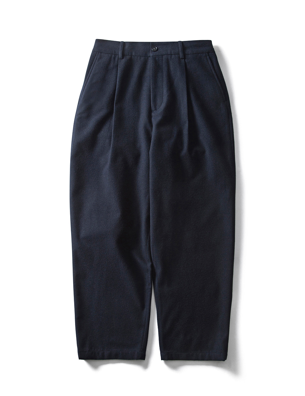 [ESFAI] A.W.O SET-UP TAPERED WIDE PANTS (NAVY)