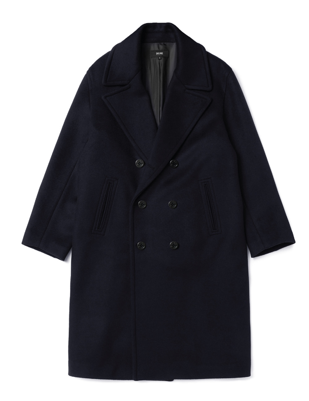 [DGRE] NAVAL COAT NAVY WITH MARINE BUTTON