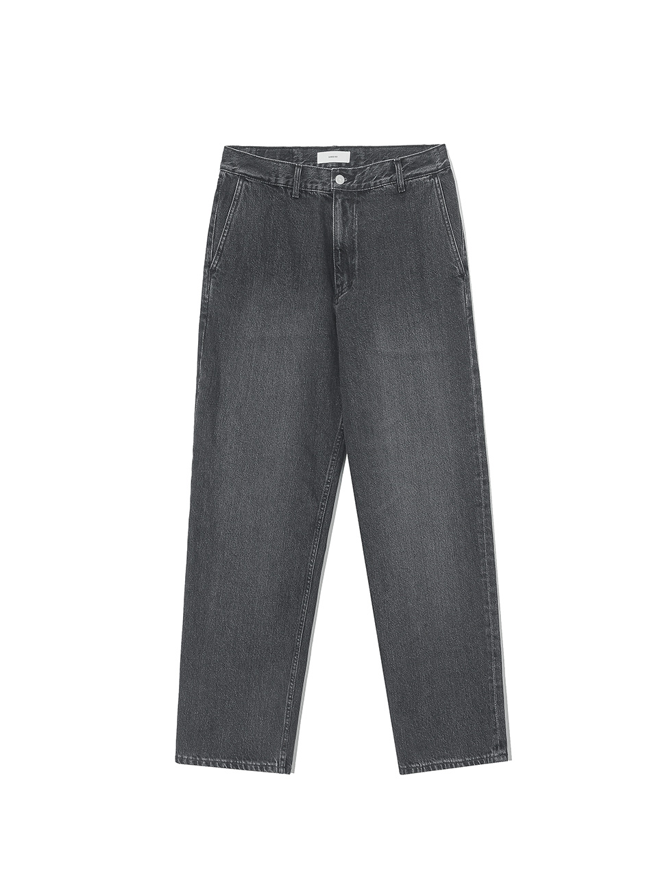 [Ourselves] ORGANIC COTTON RELAXED DENIM PANTS (Bleached black)
